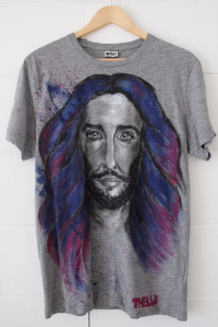 Jesus Rockstar, Thelli hand painted t shirt, 2013