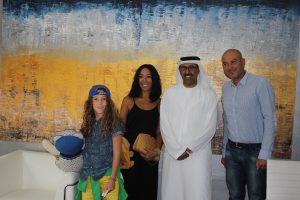 Thelli & Family visiting Abu Dhabi Art Hub