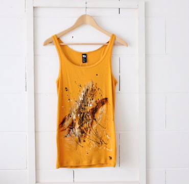 Mustard Abstract Vest Thelli 2013